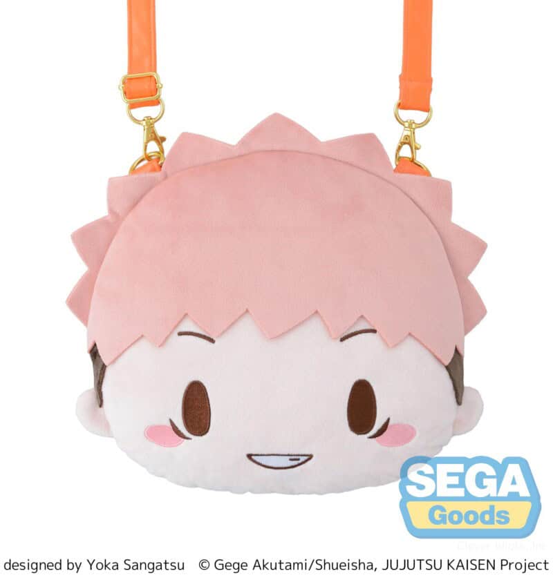 fuwa petit Anime "Jujutsu Kaisen" 5th Anniversary "Yuji Itadori" Face Shoulder Bag (M)