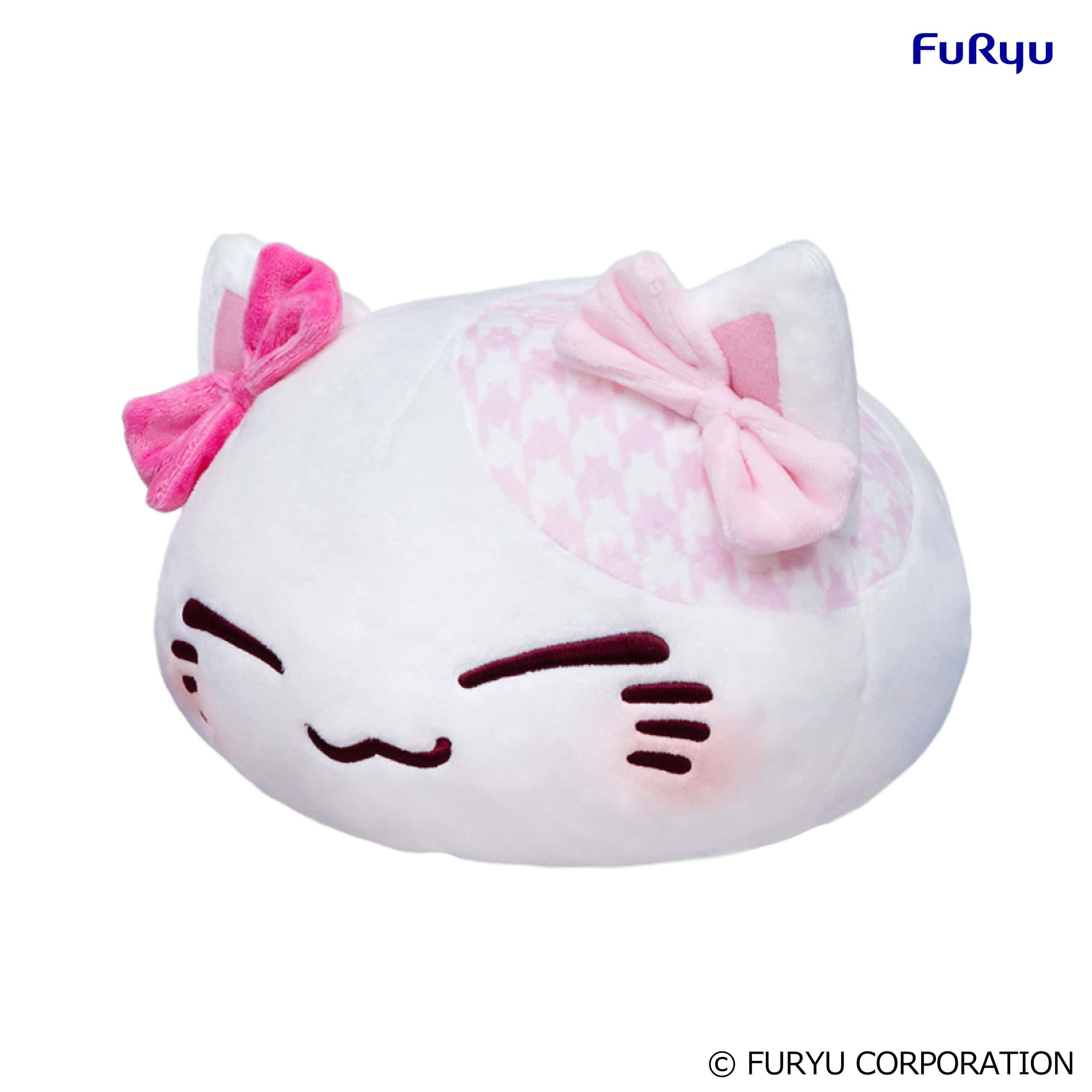 Nemuneko Cat Ribbon Big Plush Toy 11.81″-Pink ver.