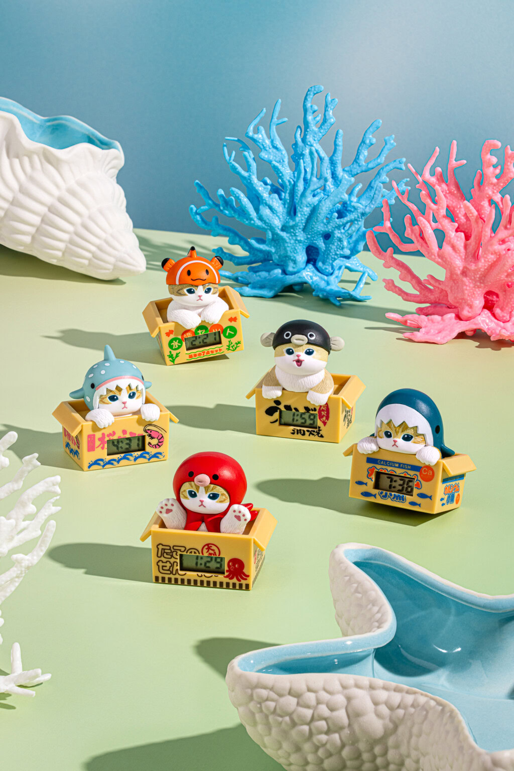 mofusand blind box wholesale digital clock mobile